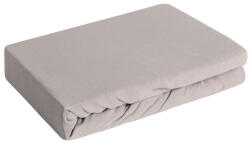  Jersey3 pamut gumis lepedő Világosszürke 240x220 cm + 30 cm
