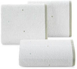  Baby60 menta szivecskés gyerek törölköző Fehér 70x140 cm