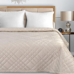  Ria6 bársony ágytakaró Krémszín 170x210 cm