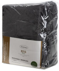  Flano polár gumis lepedő Acélszürke 160x200 cm - 30 cm