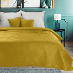  Luiz5 bársony ágytakaró Mustársárga 170x210 cm