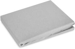  Kevertszálas gumis lepedő Világosszürke 120x200 cm + 30 cm