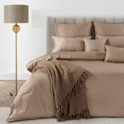  Eva Minge egyszínű mako-szatén ágyneműhuzat Világosbarna 140x200 cm - 70x80 cm 1db