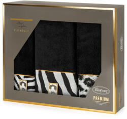 Eva22 3Db-os pamut törölköző szett Fekete