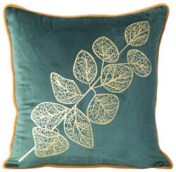  Popla bársony párnahuzat Sötétzöld 45x45 cm