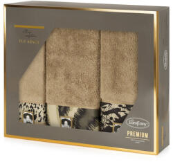  Eva24 3Db-os pamut törölköző szett Bézs