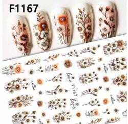  Körömmatrica - F1167 ősz virág