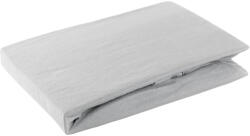  Jersey pamut gumis lepedő Világosszürke 240x220 cm + 30 cm