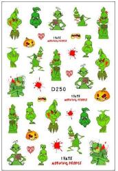  Körömmatrica - D250 Grincs Halloween