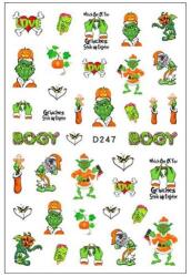  Körömmatrica - D247 Grincs Halloween