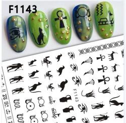  Körömmatrica - F1143 motívumok black