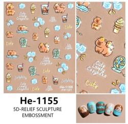  Körömmatrica - HE-1155 Capybara