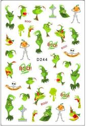  Körömmatrica - D244 Grincs Halloween