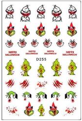  Körömmatrica - D255 Grincs Halloween