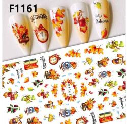  Körömmatrica - F1161 ősz falevél