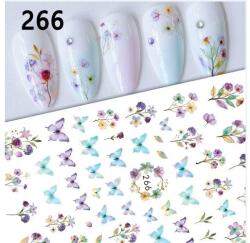  Körömmatrica - 266 virág pillangó