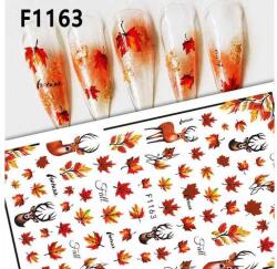  Körömmatrica - F1163 ősz falevél