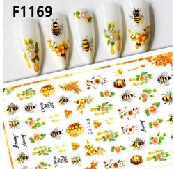  Körömmatrica - F1169 virág méh