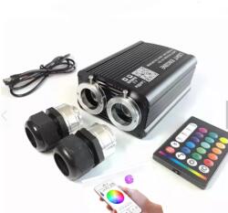 24LED.ro Sursa fibra optica RGBW 26W cu aplicatie telefon si telecomanda RF