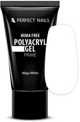 Perfect Nails PolyAcryl Gel Prime - Hema Free Tubusos Polygel - Mega White 30g (PNZ4124)