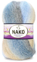  Nako Mohair Delicate Colorflow 07247 - Kékes-sárgás