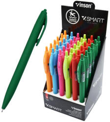 Vinson Golyóstoll nyomógombos 0, 7mm Vinson Smart R1 vegyes test displ 36 db/display (R1) - officefirst