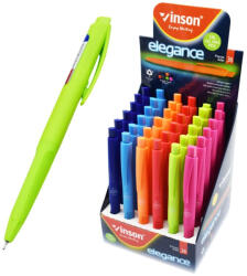 Vinson Golyóstoll nyomógombos 0, 7mm Vinson Elegance 8055C vegyes test displ 36 db/display (8055C) - officefirst