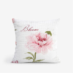Goldea krepp párnahuzat - pünkösdirózsa mintás 40 x 40 cm