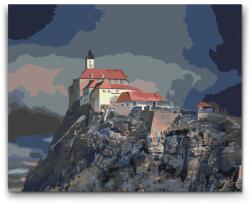  Festés számok szerint - Riegensburg vár - Ausztria Méret: 30x40cm, Keretezés: Keret nélkül (csak a vászon)