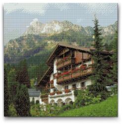  Gyémántszemes kirakó - Természet Tannheimben - Ausztria Méret: 50x50cm, Keretezés: Keret nélkül (csak a vászon), Gyémántok: Négyzet alakú