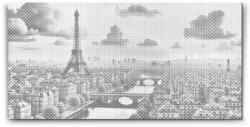  PontPöttyöző - Naplemente Párizs - Franciaország Méret: 40x80cm, Keretezés: Műanyagtáblával, Szín: Zöld