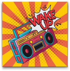 Festés számok szerint - Pop art - Wake up Méret: 50x50cm, Keretezés: Műanyagtáblával