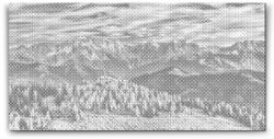  PontPöttyöző - Alpok ősszel - Ausztria Méret: 40x80cm, Keretezés: Műanyagtáblával, Szín: Fekete