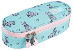 St. Majewski Penar borseta 1 compartiment, 1 extensie, oval, Majewski, Colectia Grey Rabbits 2025, PC-01, 20.5x9.5x5 cm (5903235682926) Penar