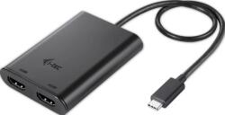 i-tec Adaptor i-tec USB-C/dual HDMI 4K Negru