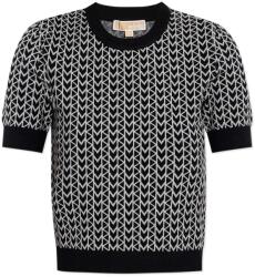 Michael Kors Pulover Mk Jacquard Ss Crew MT56198HQG 034 nickel