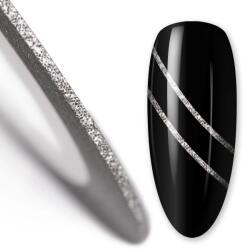 Xdeep Beauty Banda Decor Unghii Silver Glitter Nr. 9