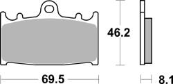 BREMBO set placute frana, frana disc BREMBO XTRA - Sinter - SR 07KA13SR (07KA13SR)
