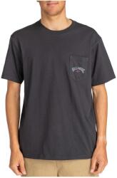 Billabong Férfi pamut póló BILLABONG STACKED ARCH, fekete, M INTL