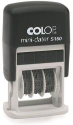 COLOP Dátumbélyegző, COLOP S 160 , kék párna (IC1051660) - papirdepo