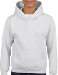 Gildan Gyerek Pulóver Kapucnis Hosszú ujjú Gildan Heavy Blend Youth Hooded Sweat - S (116/128), Fehér