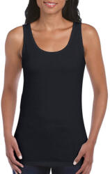 Gildan Női póló Ujjatlan Gildan Gildan Ladies Softstyle Tank Top - L, Fekete