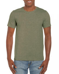 Gildan Uniszex póló Gildan GI64000 Softstyle Felnőtt póló -2XL, Heather Military Green