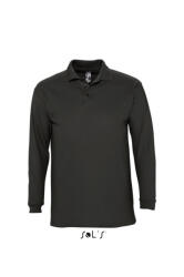 SOL'S Férfi galléros póló SOL'S SO11353 Sol'S Winter Ii - Men'S polo Shirt -S, Black