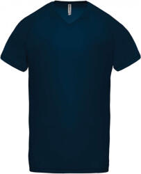 Proact Férfi póló Proact PA476 Men’S v-neck Short Sleeve Sports T-Shirt -M, Sporty Navy