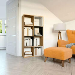 GreenSite Shannan Malax 2x4 polc, 147x75x30 cm, tölgy (GSB5999114136857)