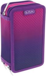 Herlitz Penar cu rechizite Herlitz - Pink/Purple, 3 fermoare (50046331) Penar