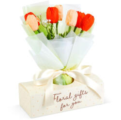  Műnövény Dekoráció - Tulipán - 24, 5 x 11, 5 x 40 cm