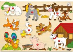 Woodyland Puzzle на дъска - животни във фермата (91905)