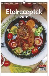 TopTimer Falinaptár TOPTIMER T094 220x330mm álló Ételreceptek 2026. T9400-09A (T9400-09A)